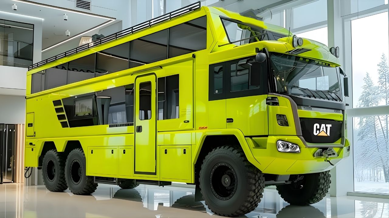 El motorhome Caterpillar 6×6 de dos pisos 2026: valorado en 6 millones de dólares lleva el concepto de RV al extremo absoluto